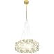 Canada LED 31.5 inch Gold Chandelier Ceiling Light
